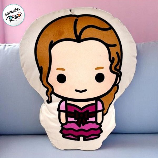 Almofada Formato Hermione Baile - Harry Potter - 30x25cm - 1 unidade - Zona Criativa - Rizzo