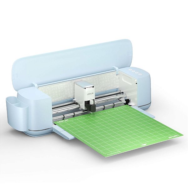 Plotter de Recorte - Azul Claro - 51,5x14x14,5cm - Bivolt - 1 unidade - Loklik - Rizzo