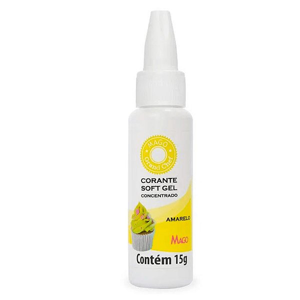 Corante SoftGel Amarelo 15g Mago