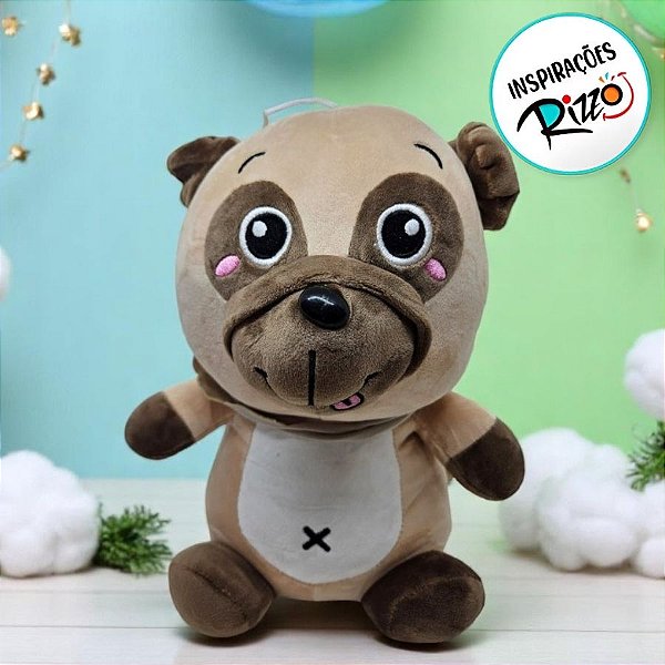 Cachorro De Pelúcia - Marrom - 28cm - 1 unidade - Rizzo