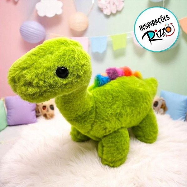 Dinossauro De Pelúcia - Verde - 37cm - 1 unidade - Rizzo