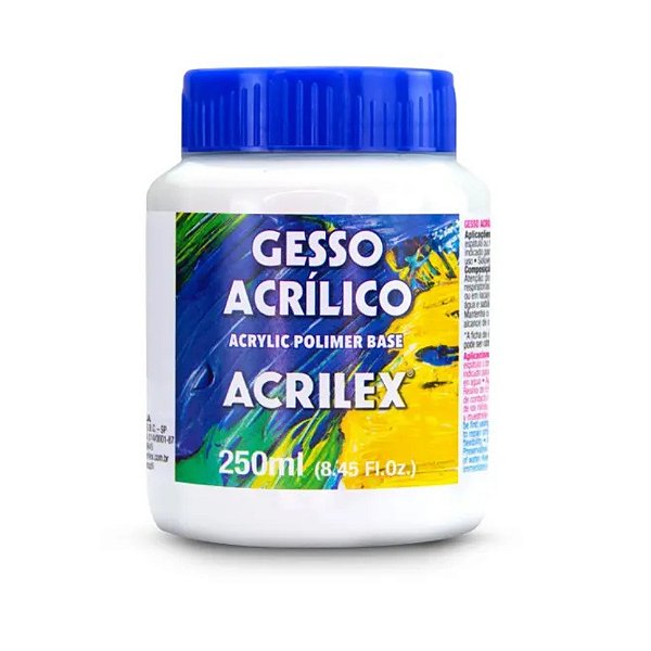 Gesso Acrílico - 250ml - 1 unidade - Acrilex - Rizzo