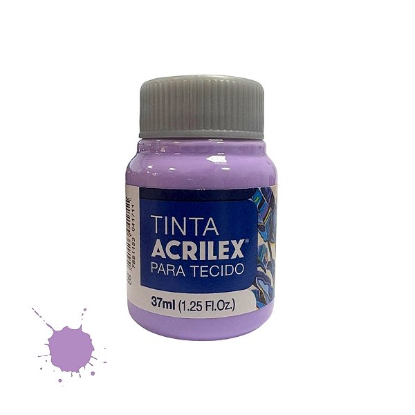 Tinta Para Tecido 37ml - Lilás - 1 unidade - Acrilex - Rizzo
