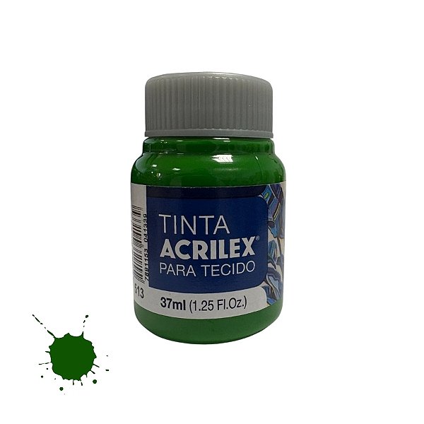 Tinta Para Tecido 37ml - Verde Musgo - 1 unidade - Acrilex - Rizzo