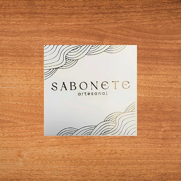 Adesivo Sabonete Gold - Ref.Hot Stamping - 2350 - 4x4cm - 20 unidades - Stickr - Rizzo