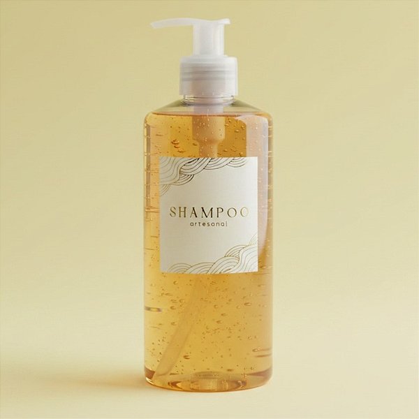 Adesivo Shampoo Gold - Ref.2348 - Hot Stamping - 4x4cm - 20 unidades - Stickr - Rizzo