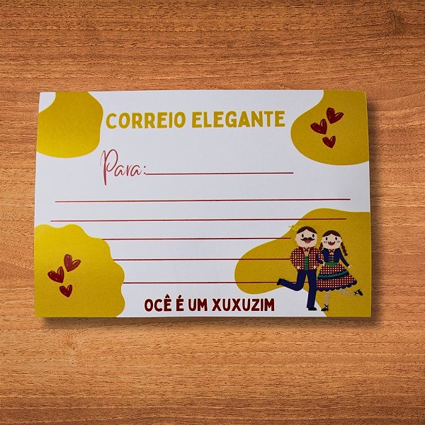 Cartão Correio Elegante "Ocê é Um Xuxuzim" - 10x7cm - 20 unidades - Stickr - Rizzo