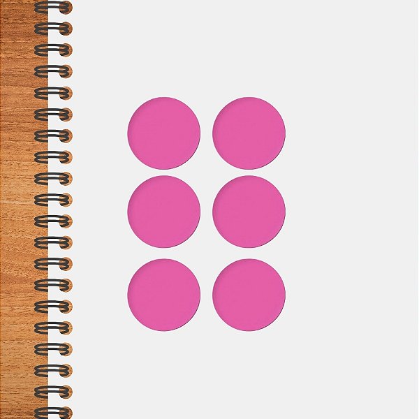 Adesivo Pontinho Rosa - 1,5x1,5cm - 100 unidades - Stickr - Rizzo