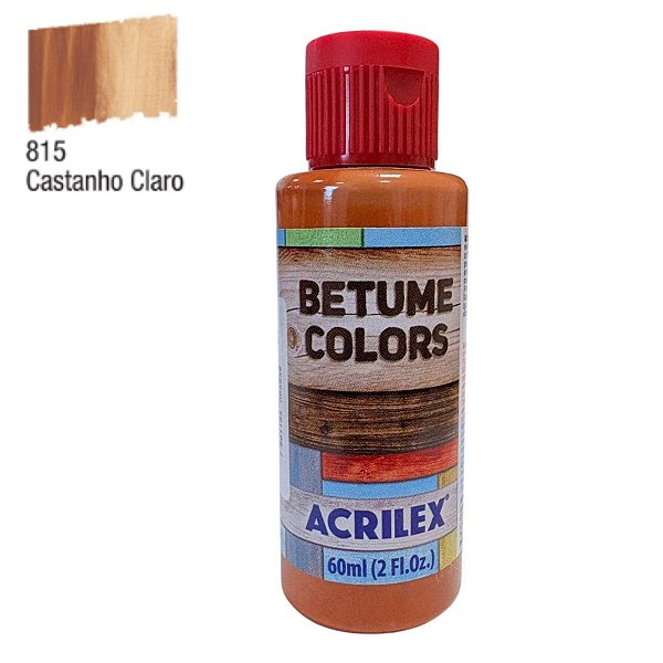 Betume Colors - Castanho Claro - 60ml - 1 unidade - Acrilex - Rizzo