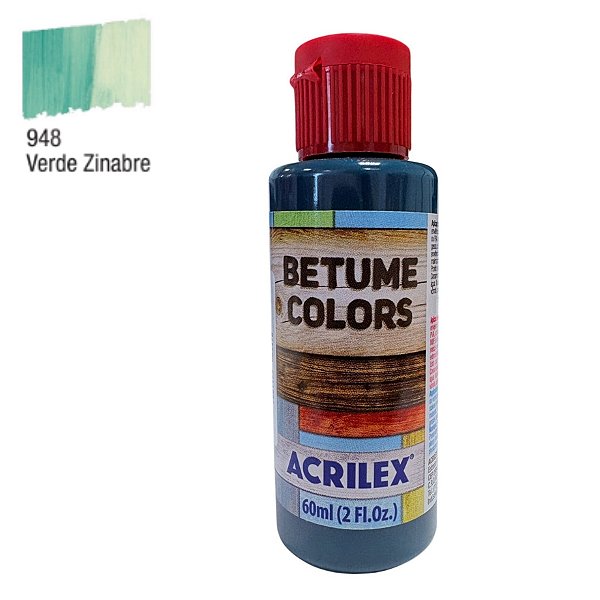 Betume Colors - Verde Zinabre - 60ml - 1 unidade - Acrilex - Rizzo