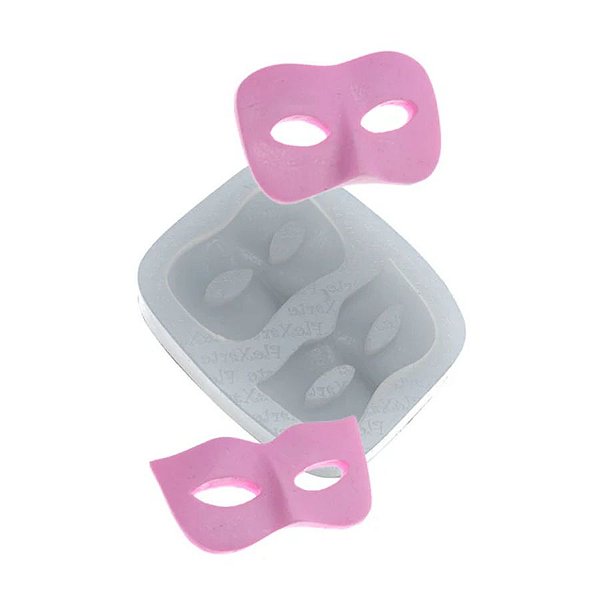 Molde de Silicone Máscaras de Carnaval Média - Ref. 452 - 1 unidade - Flexarte - Rizzo