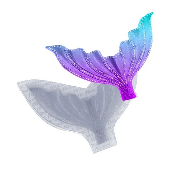 Molde de Silicone Cauda de Sereia Yaritza Style - Ref. 840 - 1 unidade - Flexarte - Rizzo