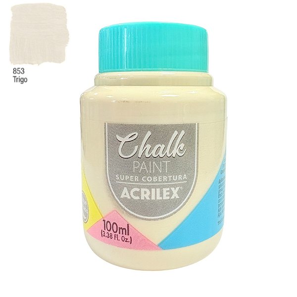 Tinta Chalk Paint 100ml - Trigo - 1 unidade - Acrilex - Rizzo