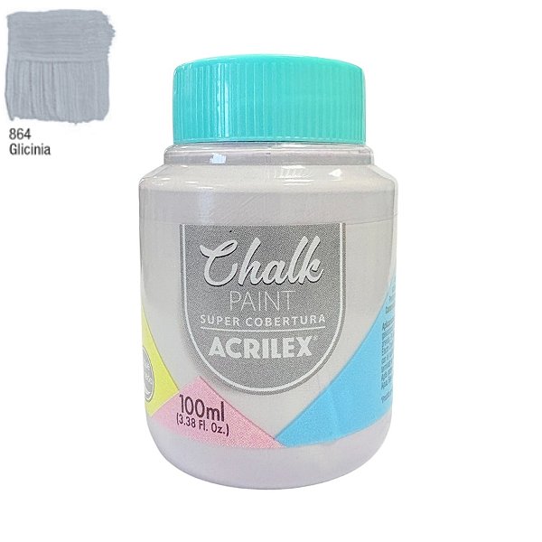 Tinta Chalk Paint 100ml - Glicinia - 1 unidade - Acrilex - Rizzo