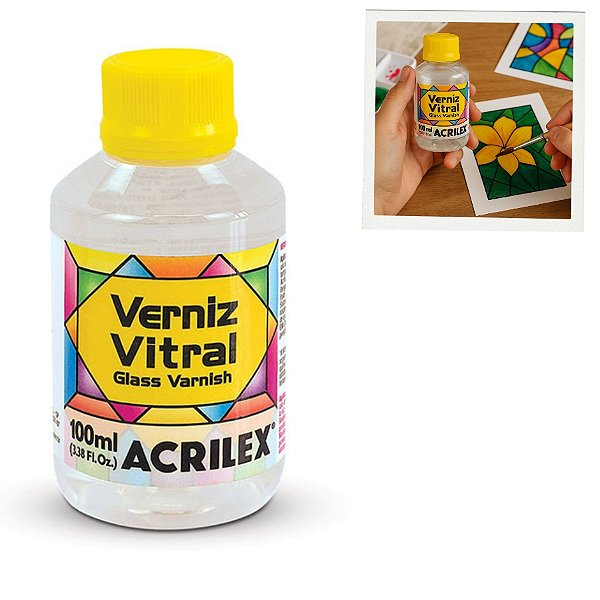 Verniz Vitral 100ml - 1 unidade - Acrilex - Rizzo
