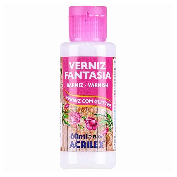 Verniz Fantasia 60ml - Cristal - 1 unidade - Acrilex - Rizzo
