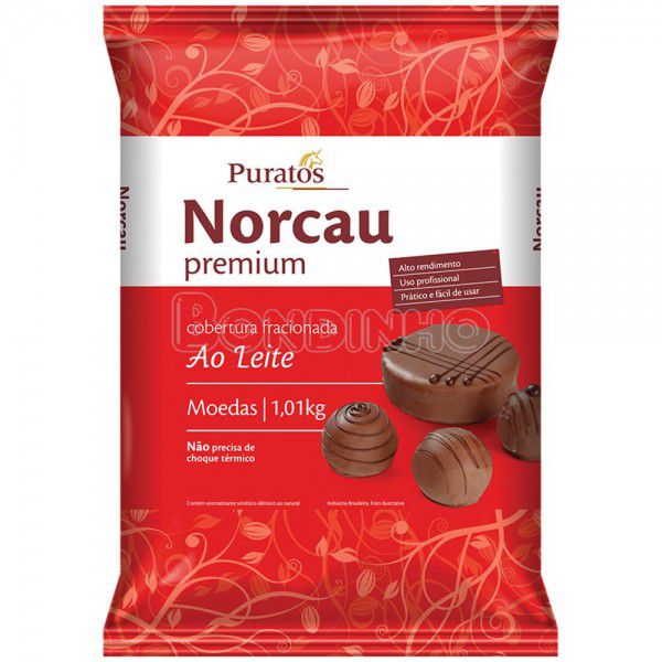 Cobertura Norcau Chocolate Ao Leite - Gotas - 1,01kg - 1 unidade - Puratos  - Rizzo