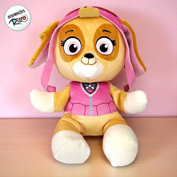 Pelúcia Skye - Patrulha Canina - 19cm - 1 unidade - Rizzo