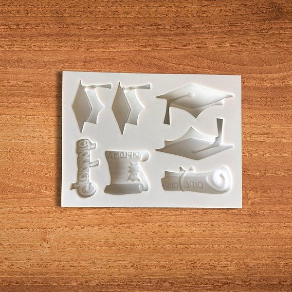 Molde De Silicone Graduação/Formando - Ref. 1836 - 1 unidades - Mazulli  - Rizzo