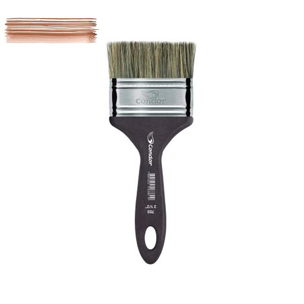 Pincel Pátina Trincha 63,5mm 2,5" - 1 unidade - Rizzo