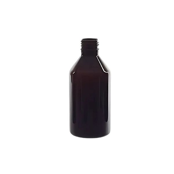 Frasco Para Perfumaria De Plástico PET Âmbar - Rosca 28/410 - 200ml - 1 unidade - Rizzo