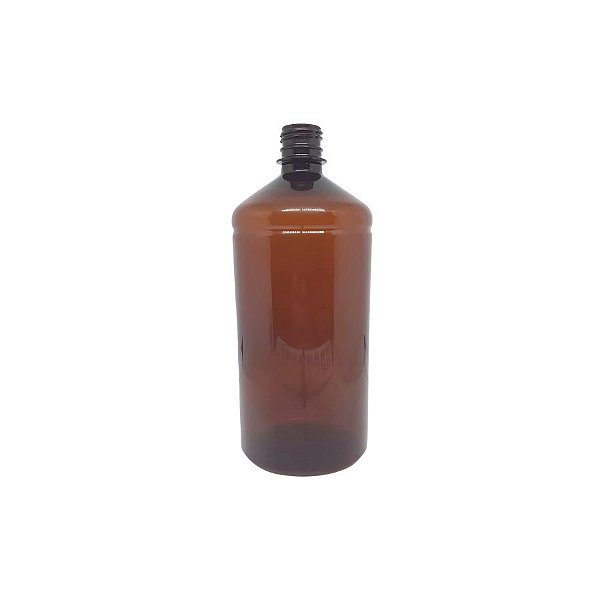 Frasco Para Perfumaria De Plástico PET Âmbar - Rosca 28/410 - 1000ml - 1 unidade - Rizzo