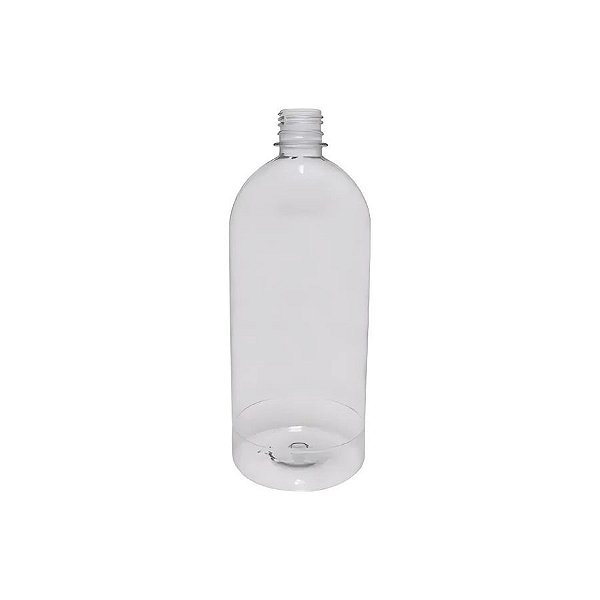 Frasco Para Perfumaria De Plástico PET Transparente - Rosca 28/410 - 1 Litro - 1 unidade - Rizzo
