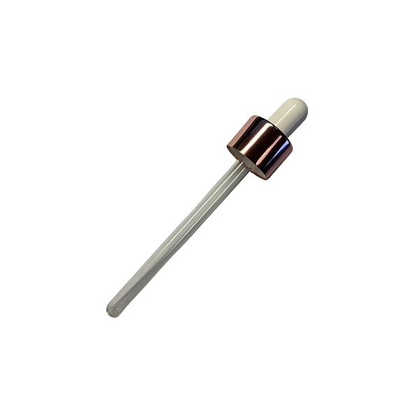 Conta Gotas Prime - Rosé e Branco - Rosca 18/410 - 12cm - 1 unidade - Rizzo