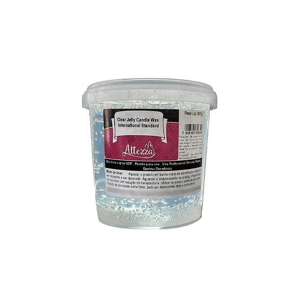 Cera Gel Cristal Transparente Padrão Internacional Para Vela - 900g - 1 unidade - Rizzo