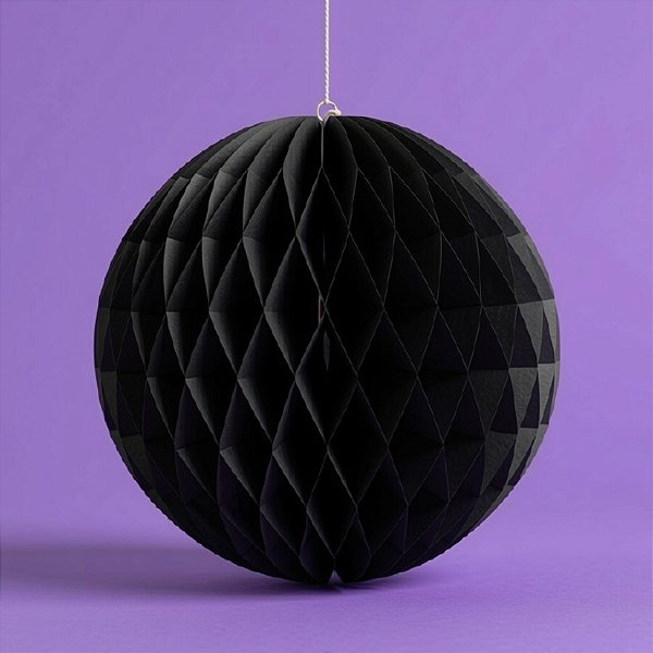 Enfeite Decorativo De Halloween - Globo Pop - Preto - 20cm - 1 unidade - Rizzo