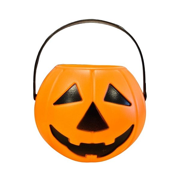 Enfeite Decorativo De Halloween - Balde Abóbora - 9x9,5cm - 1 unidade - Rizzo