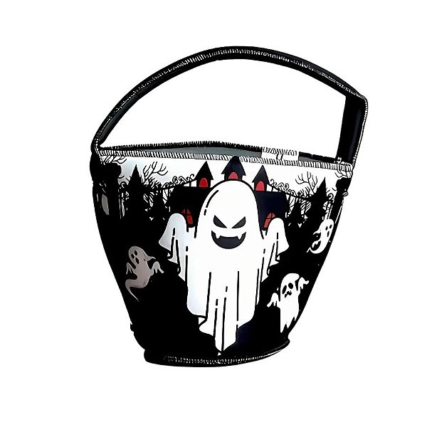 Sacola De Halloween - Fantasma - 28x24,5cm - 1 unidade - Rizzo