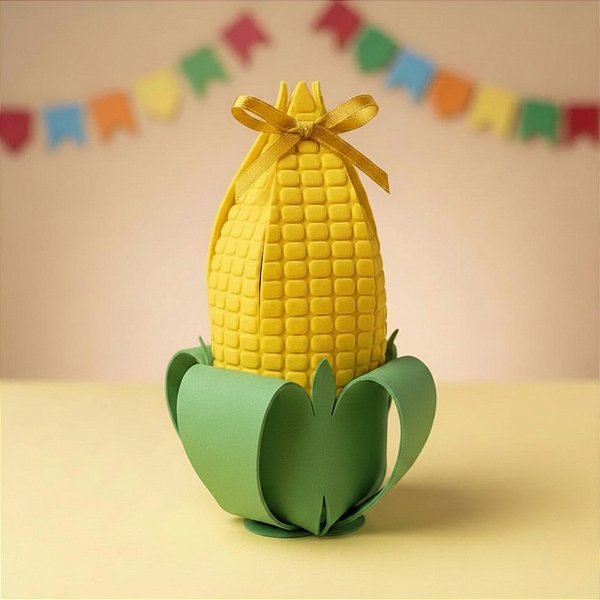 Caixa Surpresa Espiga de Milho de Festa Junina - 20x25cm - 8 unidades - Rizzo