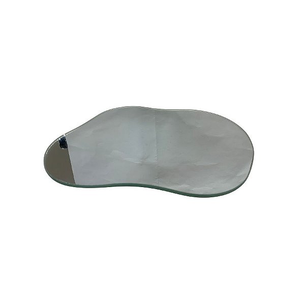 Bandeja Mesa Orgânica Com Pé - Espelho - 16x22cm - 1 unidade - Rizzo