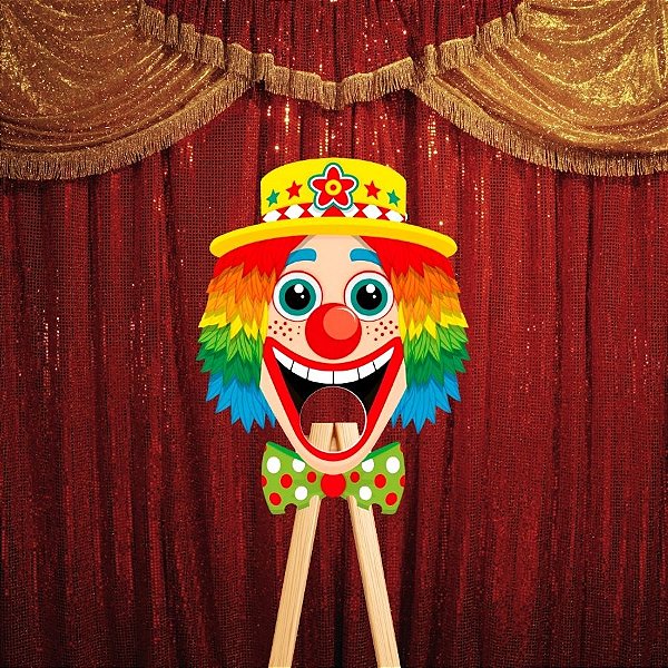 Brincadeira Boca de Palhaço com Gravata - 3 Bolinhas - 58x45cm - 1 unidades - Nc Toys - Rizzo