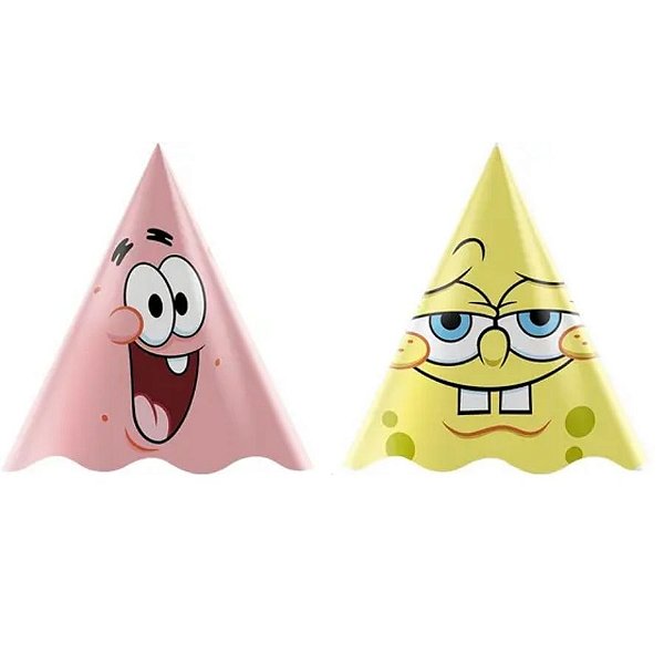 Chapéu de Aniversário - Bob Esponja - 8 unidades - Rizzo