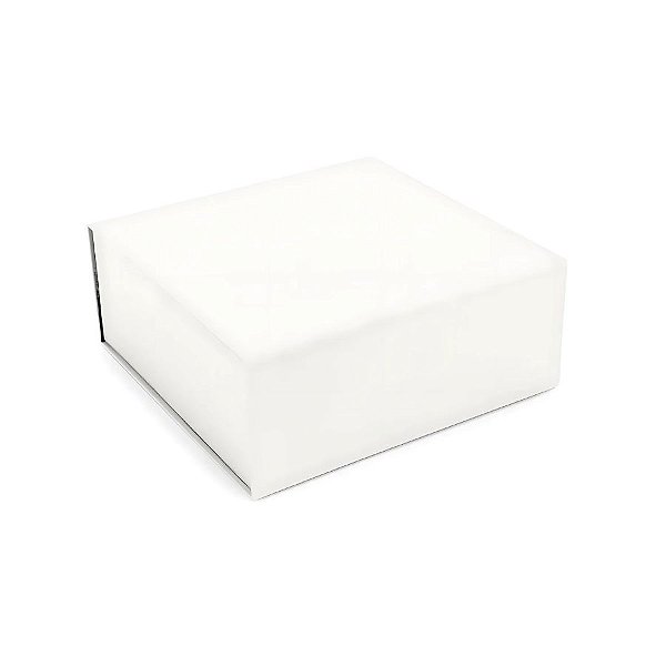 Caixa de Papel Rígido Quadrada Branca com Imã - 1 unidade - Cromus - Rizzo