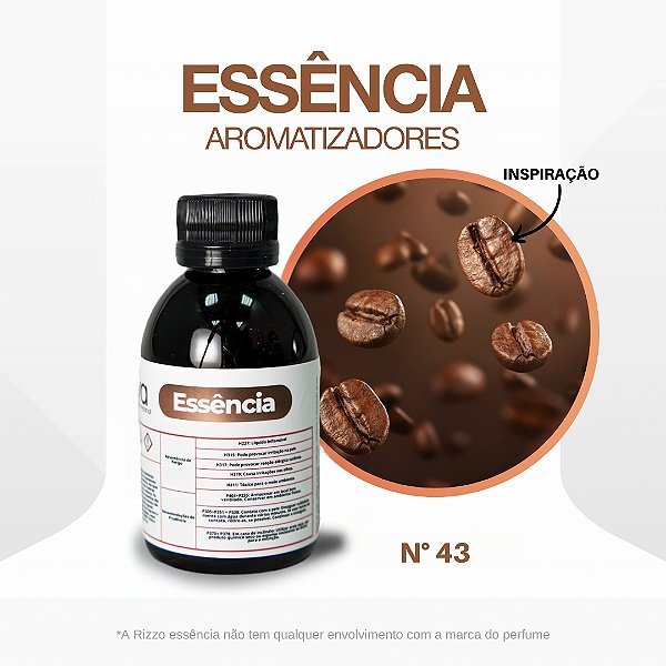 Essência Café Torrado Concentrada Para Ambientes N°43 - 100g - 1 unidade - Vya - Rizzo