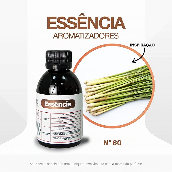 Essência Cítronela Concentrada Para Ambientes N°60 - 100g - 1 unidade - Vya - Rizzo