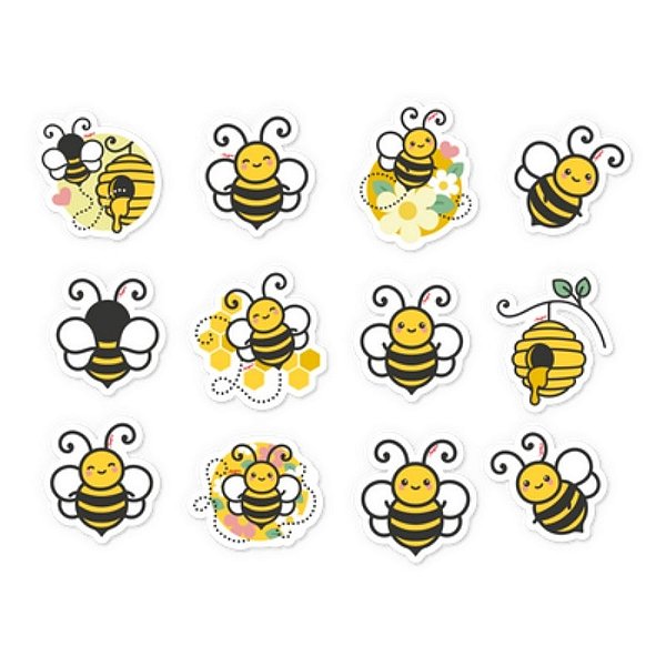 Mini Personagens Decorativos - Abelhinha - 12 unidades - Regina - Rizzo