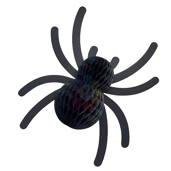 Enfeite Decorativo de Halloween - Aranha Colmeia - 29cm - 1 unidade - Rizzo