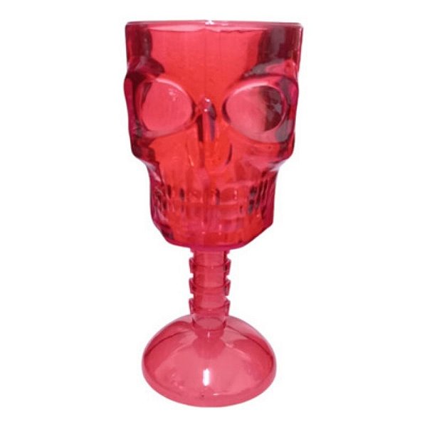 Taça Para Festa - Caveira Vermelha -  Halloween - 1 unidade - Rizzo