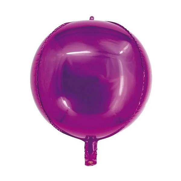 Balão de Festa Metalizado 60" 15cm - Órbita 4D Rosa - 1 unidade - Rizzo
