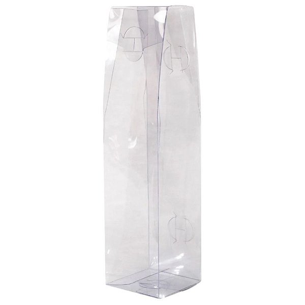 Caixa Garrafa - Transparente - 5,5x5,5x21,5cm - 20 unidades - Rizzo