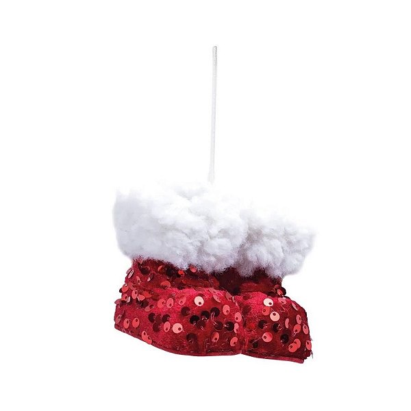 Enfeite Para Pendurar - Botas De Natal - 7cm - 1 unidade - Cromus - Rizzo