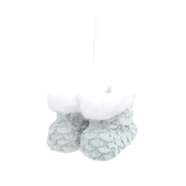 Enfeite Para Pendurar - Botas De Natal Verde - 7cm - 1 unidade - Cromus - Rizzo