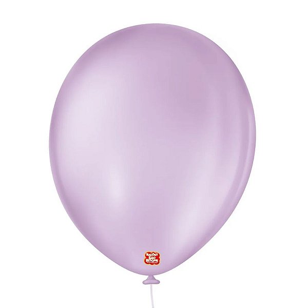 Balão de Festa Látex Liso - Lilás Baby - Balões São Roque