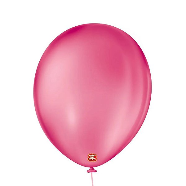 Balão de Festa Látex Liso - New Pink - Balões São Roque
