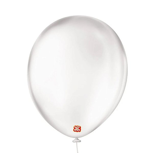 Balão de Festa Látex Liso - Transparente - Balões São Roque
