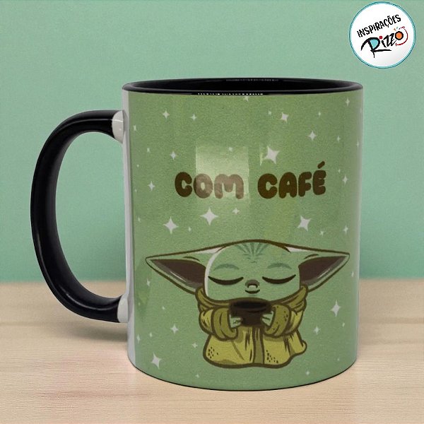 Caneca Pop Baby Yoda - Star Wars - 350ml - 1 unidade - Disney Original - Rizzo